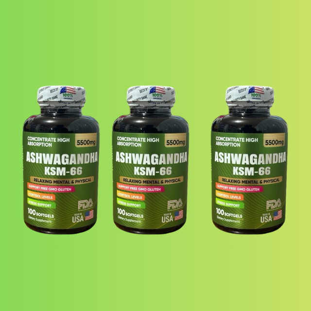 ASHWAGANDHA 5500 KSM 66 MG SOFTGELS PAGUE 2 LLEVE 3 [PAGO CONTRA ENTREGA]